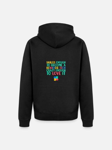 Behavioral Therapist Therapist - Unisex Premium Organic Zip Hoodie - black