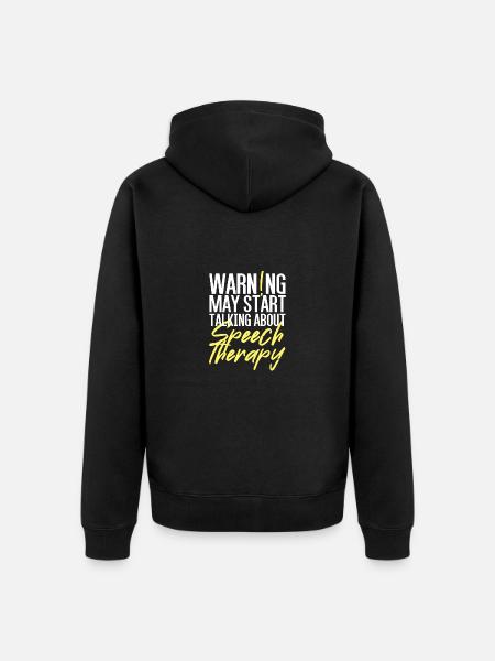 Logopäde Sprachtherapie Sprachtherapeut - Unisex Premium Bio Zip Hoodie - Schwarz