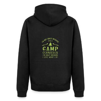 Camp d’été Tent Camp Manager - Veste à capuche bio Premium Unisexe - noir - Dos - Nico (187cm)