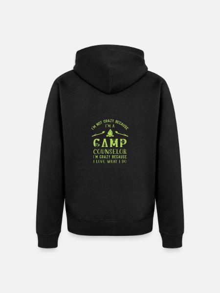 Camp d’été Tent Camp Manager - Veste à capuche bio Premium Unisexe - noir