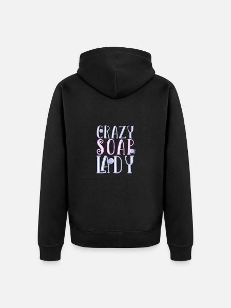 Soap Making Handmade soap - Unisex Premium Organic Zip Hoodie - black