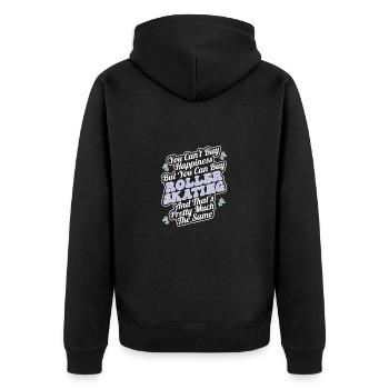 Roller Skating Inline Skating Inline Skates - Unisex Premium Bio Zip Hoodie - Schwarz - Hinten - Nico (187cm)