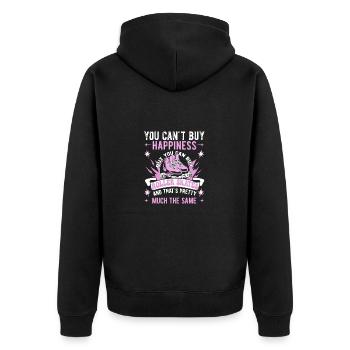 Roller Skating Inline Skating Inline Skates - Unisex Premium Bio Zip Hoodie - Schwarz - Hinten - Nico (187cm)
