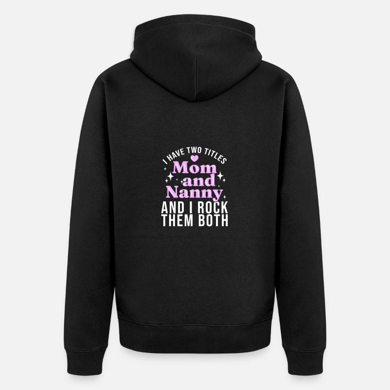 Nounou Baby-sitter Assistante maternelle - Veste à capuche bio Premium Unisexe - noir