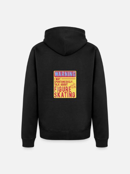 Figure skating - Unisex Premium Organic Zip Hoodie - black