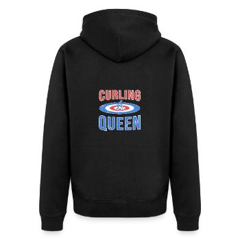 Curling - Veste à capuche bio Premium Unisexe - noir - Dos - Nico (187cm)