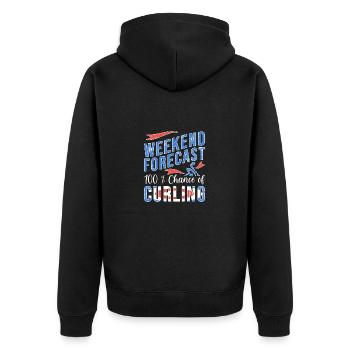 Curling - Veste à capuche bio Premium Unisexe - noir - Dos - Nico (187cm)