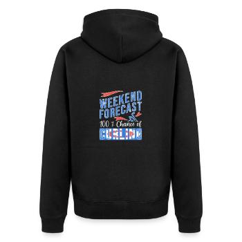 Curling - Veste à capuche bio Premium Unisexe - noir - Dos - Nico (187cm)