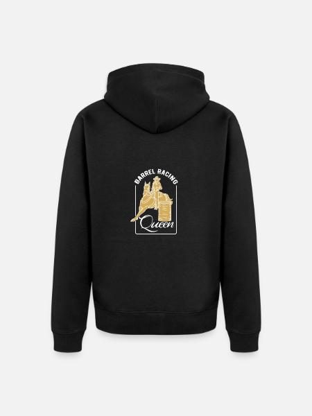 Course de barils - Veste à capuche bio Premium Unisexe - noir