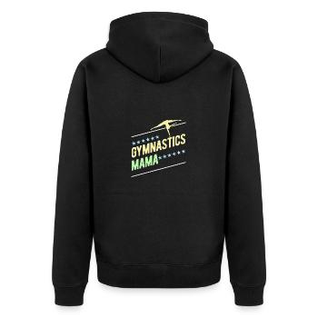 Gymnastics Gymnastics Gymnasts - Unisex Premium Organic Zip Hoodie - black - Back - Nico (187cm)