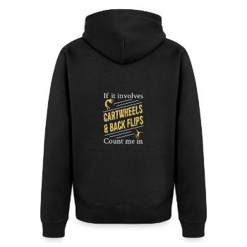 Gymnastique Gymnastique Gymnastes - Veste à capuche bio Premium Unisexe - noir - Dos - Nico (187cm)