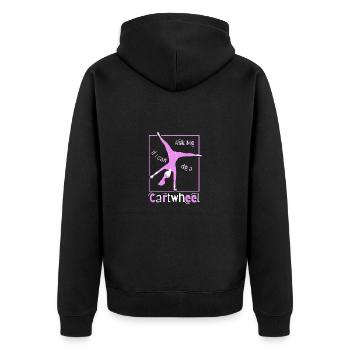 Gymnastique Gymnastique Gymnastes - Veste à capuche bio Premium Unisexe - noir - Dos - Nico (187cm)