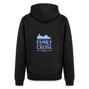 Croisière en famille - Veste à capuche bio Premium Unisexe - noir - Dos - Nico (187cm)