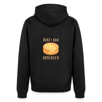 Crêpe - Veste à capuche bio Premium Unisexe - noir - Dos - Nico (187cm)