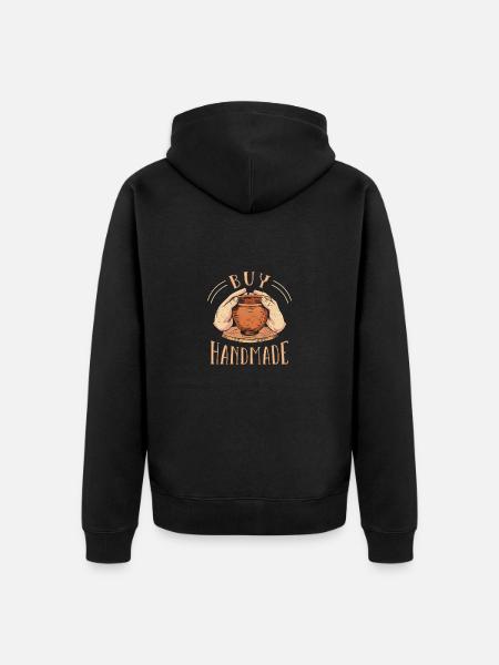 Pottery Pottery Ceramics - Unisex Premium Organic Zip Hoodie - black