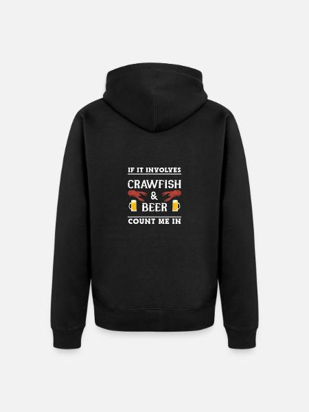 Langusten Languste - Unisex Premium Bio Zip Hoodie - Schwarz