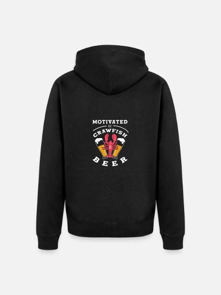 Langusten Languste - Unisex Premium Bio Zip Hoodie - Schwarz