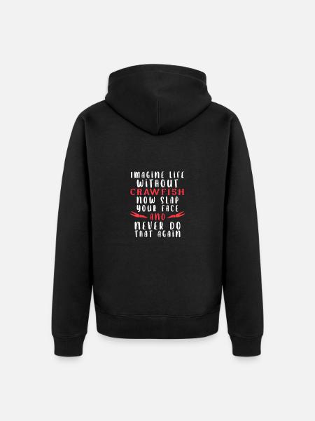 Langusten Languste - Unisex Premium Bio Zip Hoodie - Schwarz