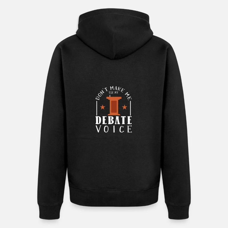 Débat Débat argumentation - Veste à capuche bio Premium Unisexe - noir