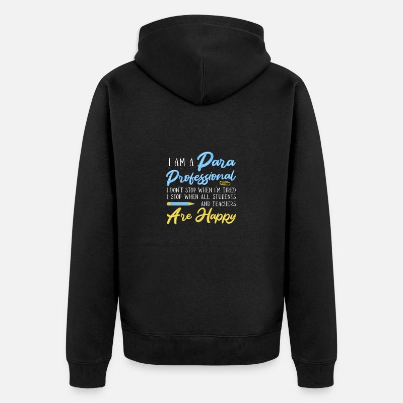 Paraprofessional - Unisex Premium Bio Zip Hoodie - Schwarz