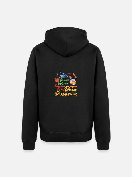 Paraprofessional - Unisex Premium Organic Zip Hoodie - black