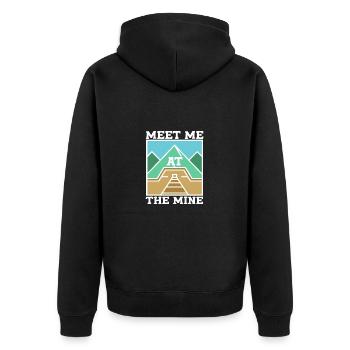 Mineurs de mines - Veste à capuche bio Premium Unisexe - noir - Dos - Nico (187cm)