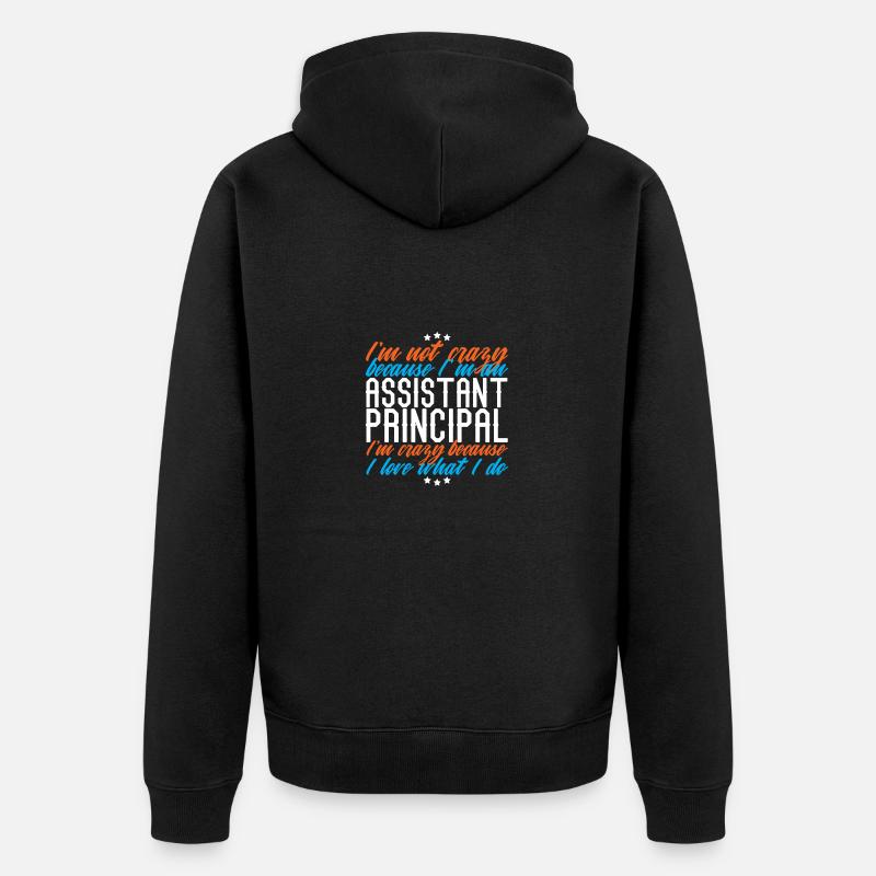 Stellvertretender Schulleiter Schule - Unisex Premium Bio Zip Hoodie - Schwarz