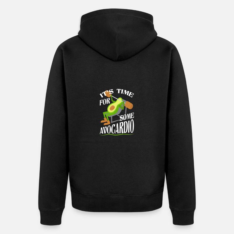 Avocat - Veste à capuche bio Premium Unisexe - noir
