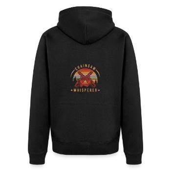 Bûcheron Bûcheron Tronçonneuse - Veste à capuche bio Premium Unisexe - noir - Dos - Nico (187cm)
