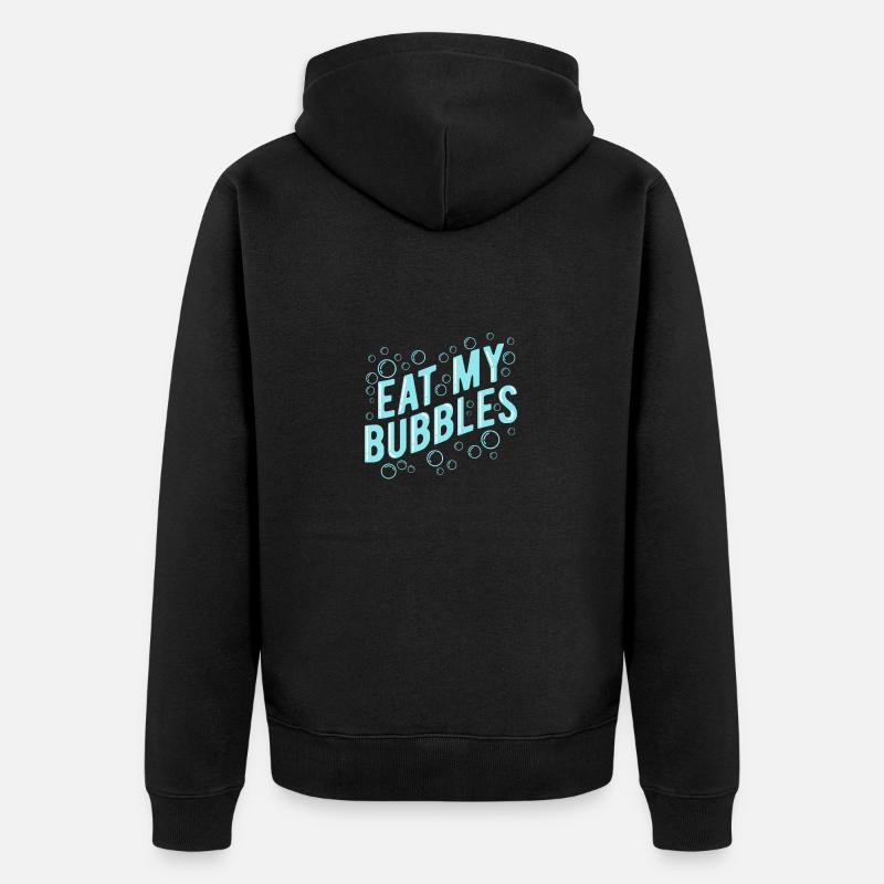 Schwimmen Schwimmer - Unisex Premium Bio Zip Hoodie - Schwarz