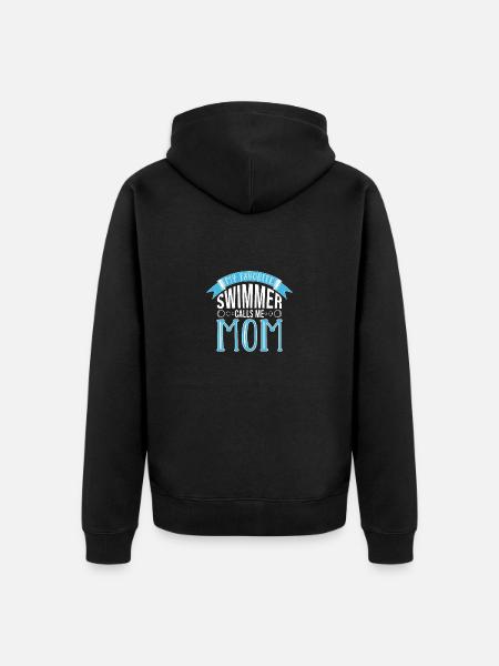 Schwimmen Schwimmer - Unisex Premium Bio Zip Hoodie - Schwarz