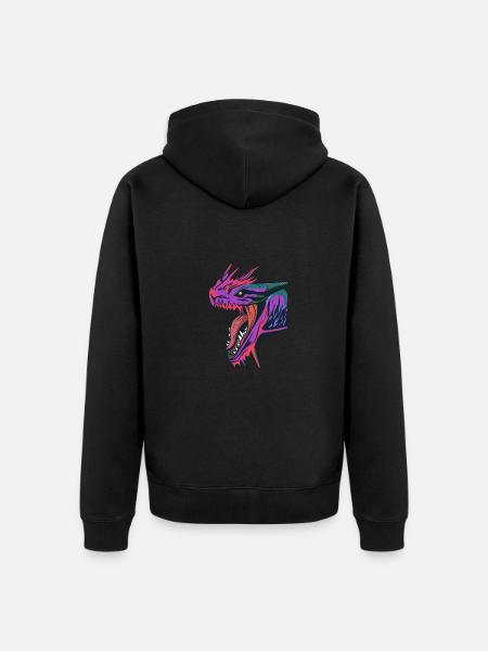Dragon - Veste à capuche bio Premium Unisexe - noir