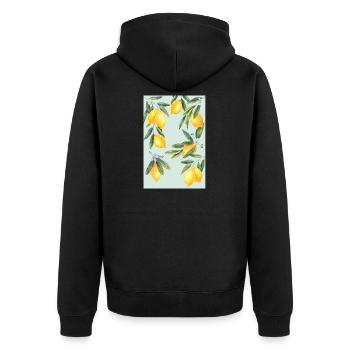 Citrons - Veste à capuche bio Premium Unisexe - noir - Dos - Nico (187cm)