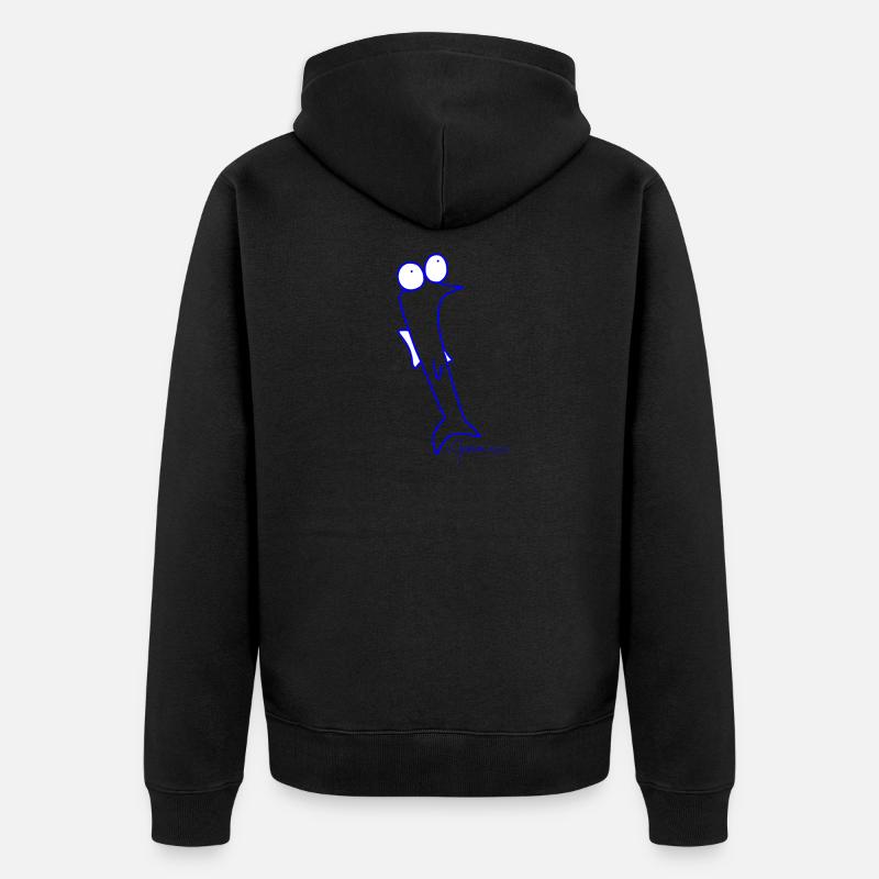 Plötzfisch - Piscis Rutilus - Unisex Premium Bio Zip Hoodie - Schwarz