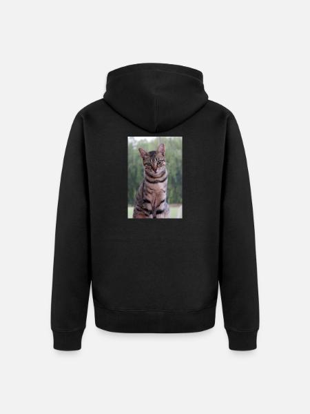 Chaton Chaton - Veste à capuche bio Premium Unisexe - noir