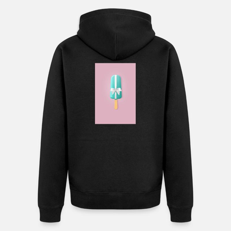 Popsicles avec nœud – Cadeau sucré - Veste à capuche bio Premium Unisexe - noir