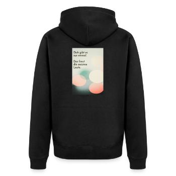 Vous n’existez qu’une seule fois – heureusement ! - Veste à capuche bio Premium Unisexe - noir - Dos - Nico (187cm)