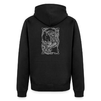 Vse Nejlepsi femme Art nouveau - Veste à capuche bio Premium Unisexe - noir - Dos - Nico (187cm)