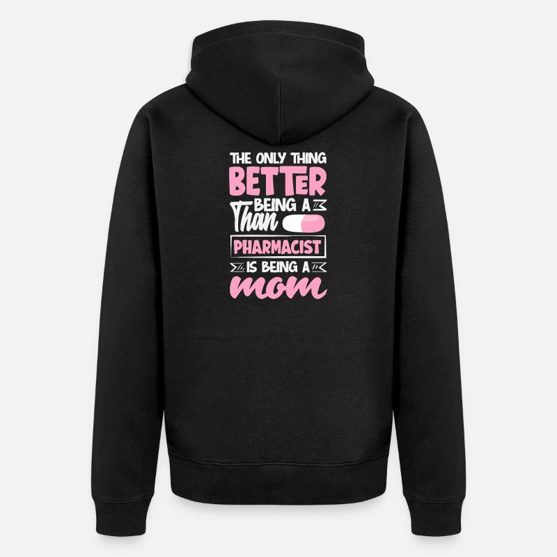 Pharmacien Technicien Pharmaceutique - Veste à capuche bio Premium Unisexe - noir