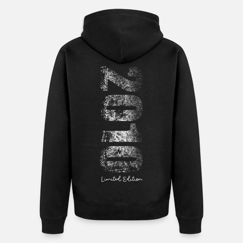 Édition limitée cadeau d’anniversaire 2010 - Veste à capuche bio Premium Unisexe - noir