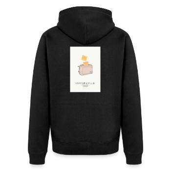 Tout sera foutu – Affiche drôle de cuisine - Veste à capuche bio Premium Unisexe - noir - Dos - Nico (187cm)