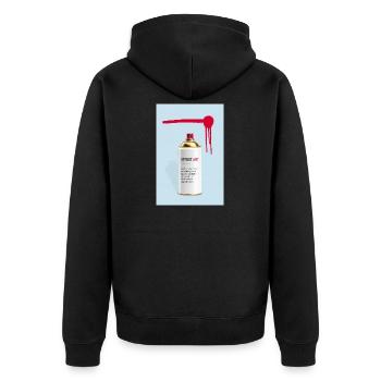 Conception de Spray Art de Définition de l’Art de Rue - Veste à capuche bio Premium Unisexe - noir - Dos - Nico (187cm)