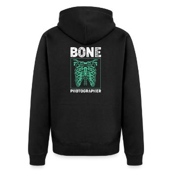 Radiologiste Radiologie Radiologie Technicien en radiologie IRM - Veste à capuche bio Premium Unisexe - noir - Dos - Nico (187cm)