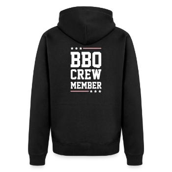 Équipe de barbecue - Veste à capuche bio Premium Unisexe - noir - Dos - Nico (187cm)