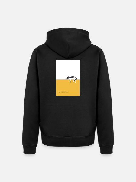 Nichts zu tun. Perfekt. – Lustige Katze - Unisex Premium Bio Zip Hoodie - Schwarz