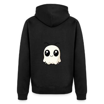 Ameise Halloween Lustig Geist - Unisex Premium Bio Zip Hoodie - Schwarz - Hinten - Nico (187cm)