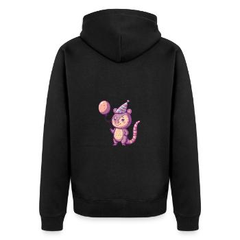 Armadillo Anniversaire Bande Dessinée - Veste à capuche bio Premium Unisexe - noir - Dos - Nico (187cm)