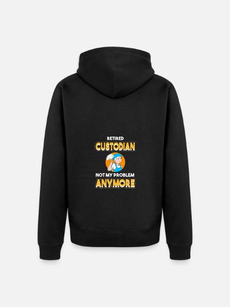 School caretaker - Unisex Premium Organic Zip Hoodie - black