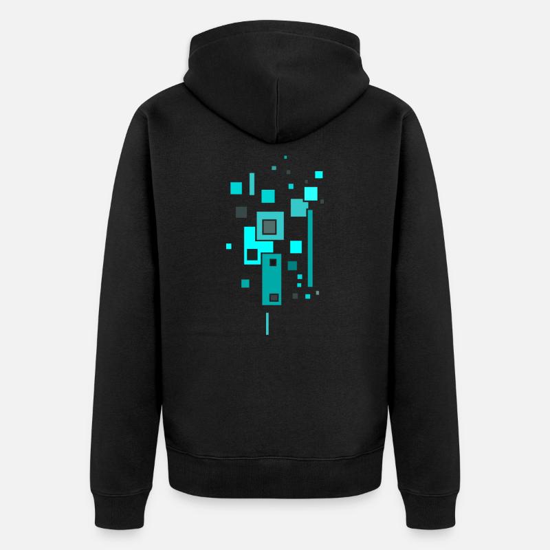 Couleurs du motif - Veste à capuche bio Premium Unisexe - noir