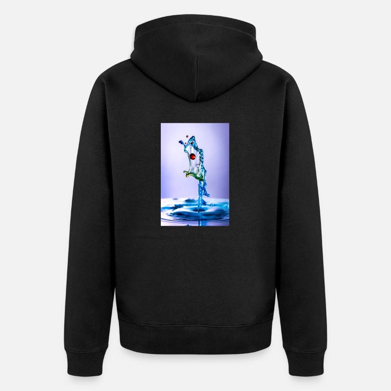 Fisch - Unisex Premium Bio Zip Hoodie - Schwarz